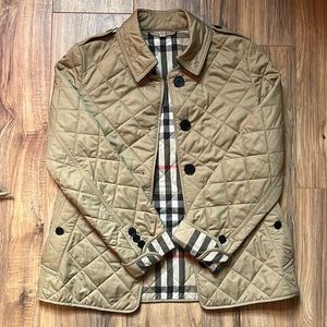 Burberry Diamond Quilted Button Down Jacket
